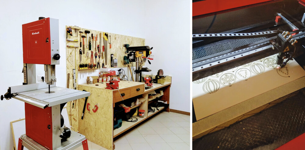 laser a co2 e laboratorio manuale del fablab valle sabbia
