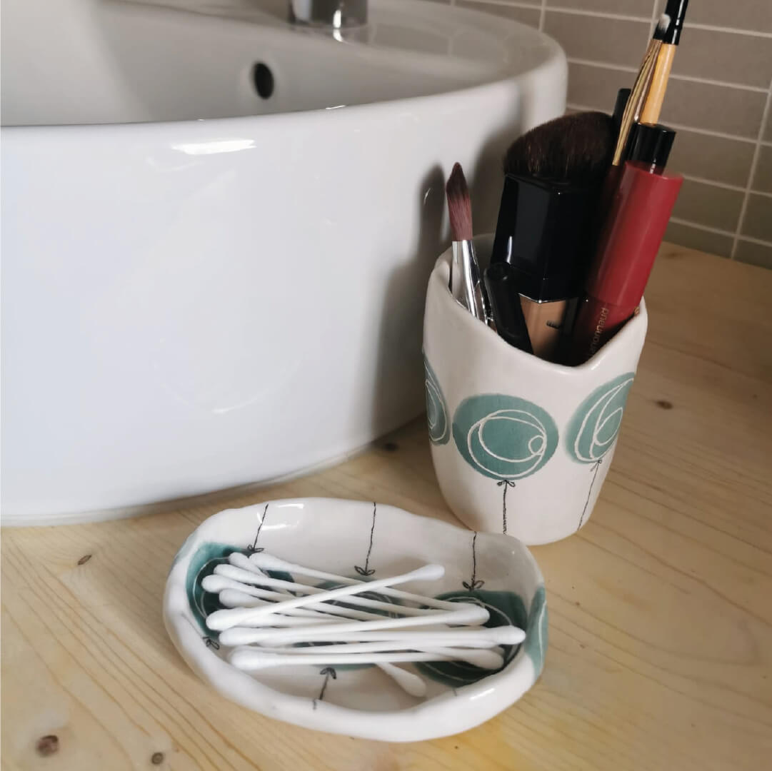 corso di ceramica - creiamo un porta sapone e un porta spazzolini