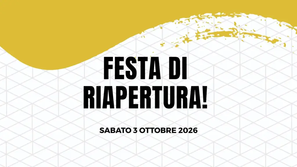 Festa riapertura 2026